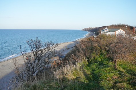 Blick zur Steilküste, Schmiedeberg